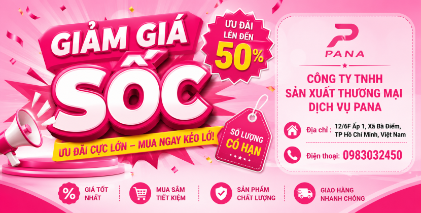 CÔNG TY TNHH SẢN XUẤT THƯƠNG MẠI DỊCH VỤ PANA